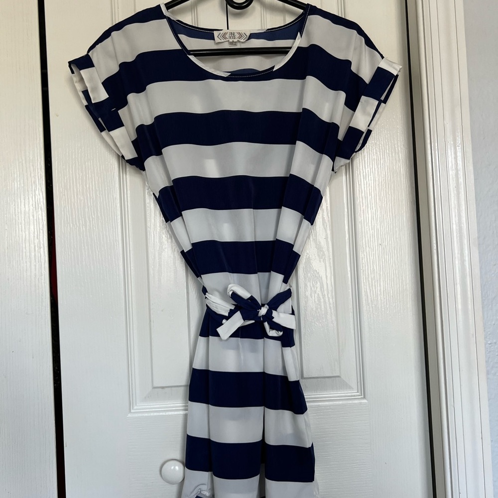 Striped Blue Dress